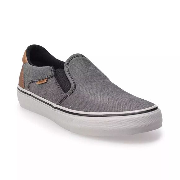 Vans | Shoes | Vans Asher Deluxe Skate Shoes Men Size 2 Gray  display picture 2
